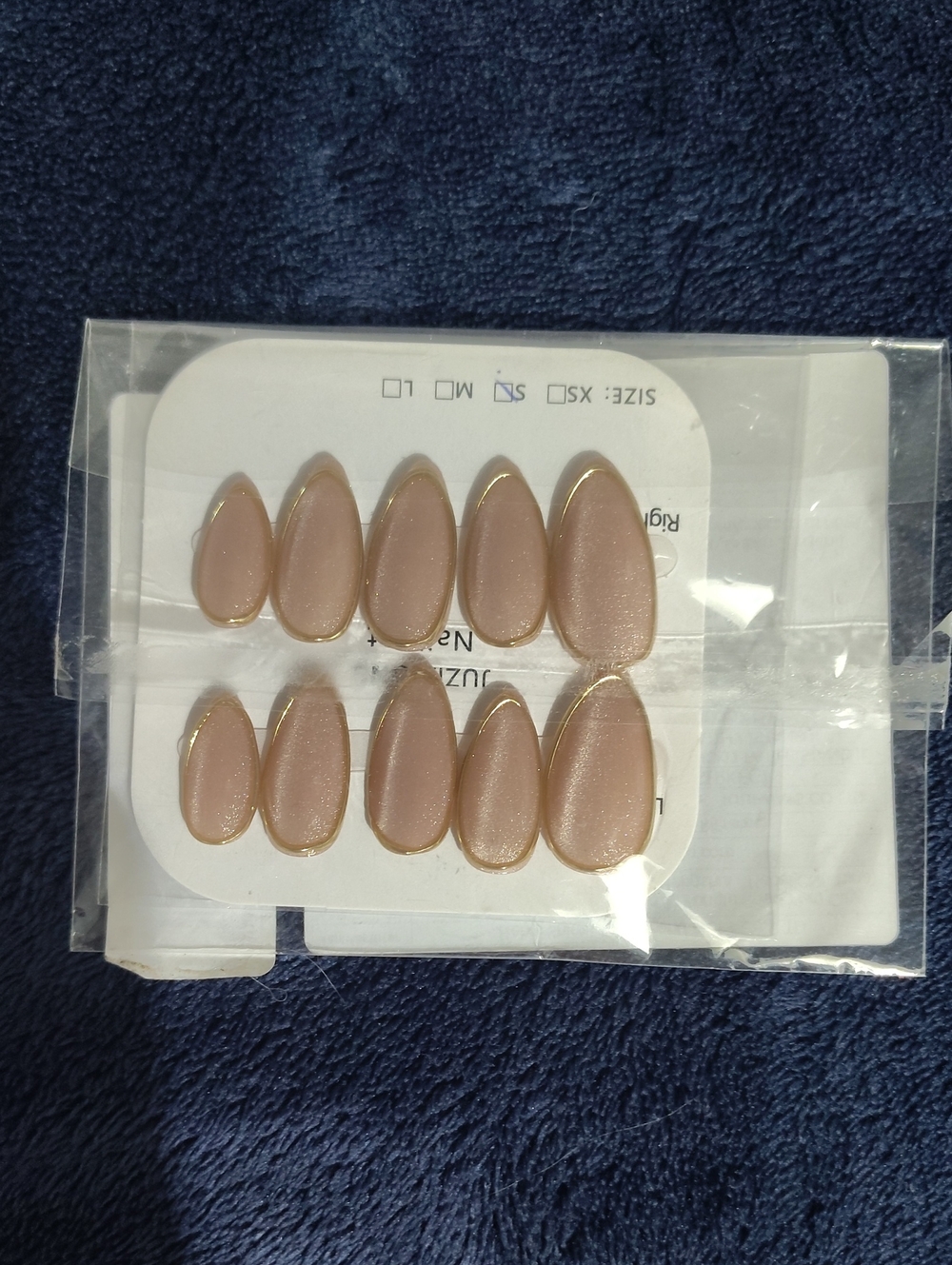 Neutral Pink Teardrop Press-On Nails - Set of 10